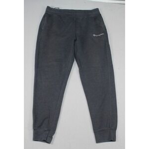 Champion Men Gray Sweat Pants Casual Jogger Spell Out Size XL